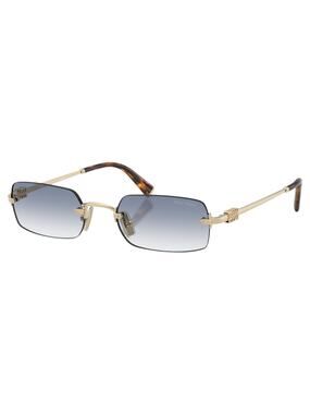 New MIU MIU Sunglasses Gold Blue Gradient Rectangle Square MIU MIU Rectangular-frame acetate sunglasses | NET-A-PORTER main image 4